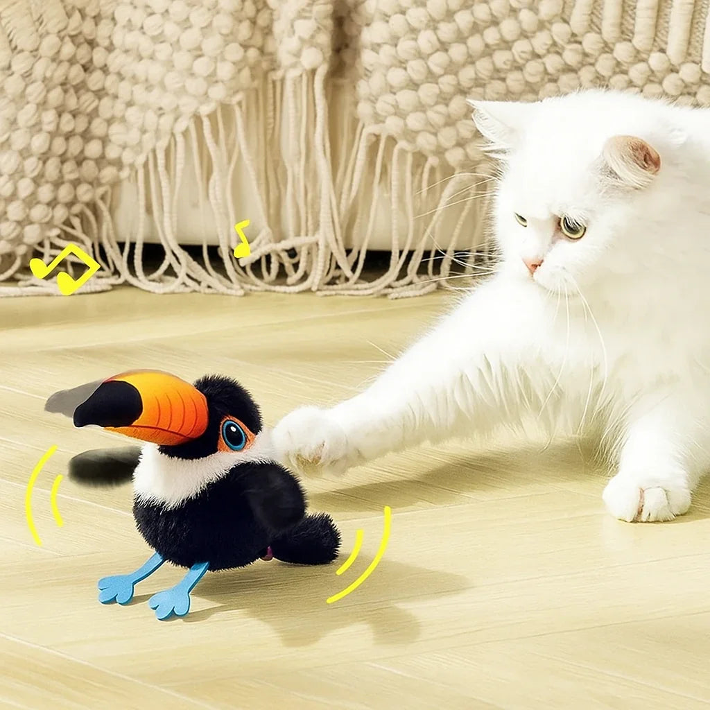 Uccellino Interattivo per Gatti con Movimento e Cinguettio