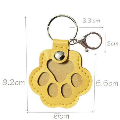 Portachiavi Commemorativo in Pelle per Conservare il Pelo del Tuo Animale