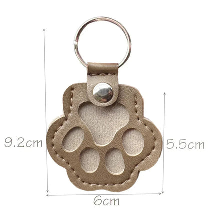 Portachiavi Commemorativo in Pelle per Conservare il Pelo del Tuo Animale