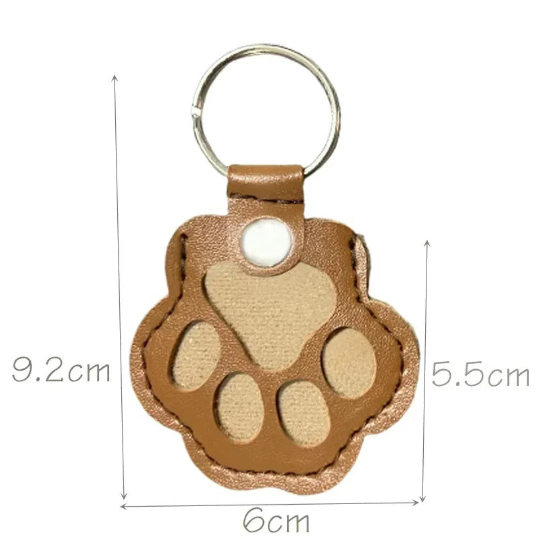 Portachiavi Commemorativo in Pelle per Conservare il Pelo del Tuo Animale