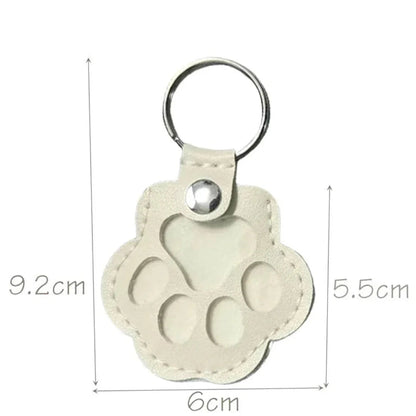 Portachiavi Commemorativo in Pelle per Conservare il Pelo del Tuo Animale