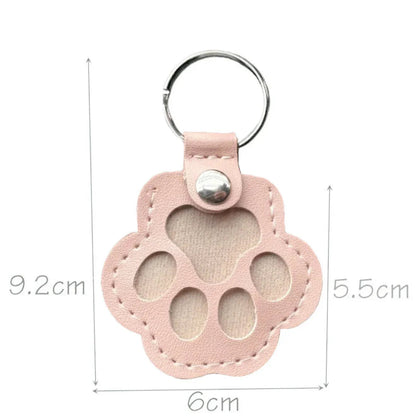 Portachiavi Commemorativo in Pelle per Conservare il Pelo del Tuo Animale