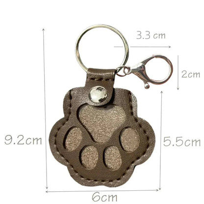 Portachiavi Commemorativo in Pelle per Conservare il Pelo del Tuo Animale
