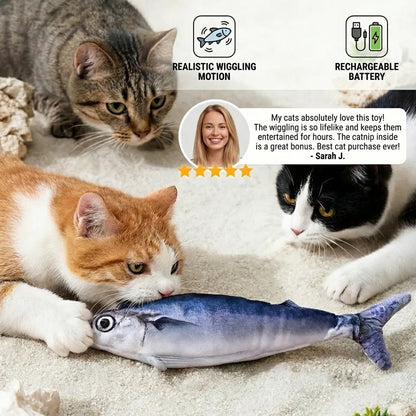 Pesce Interattivo per Gatti con Movimento Automatico – Gioco Stimolante